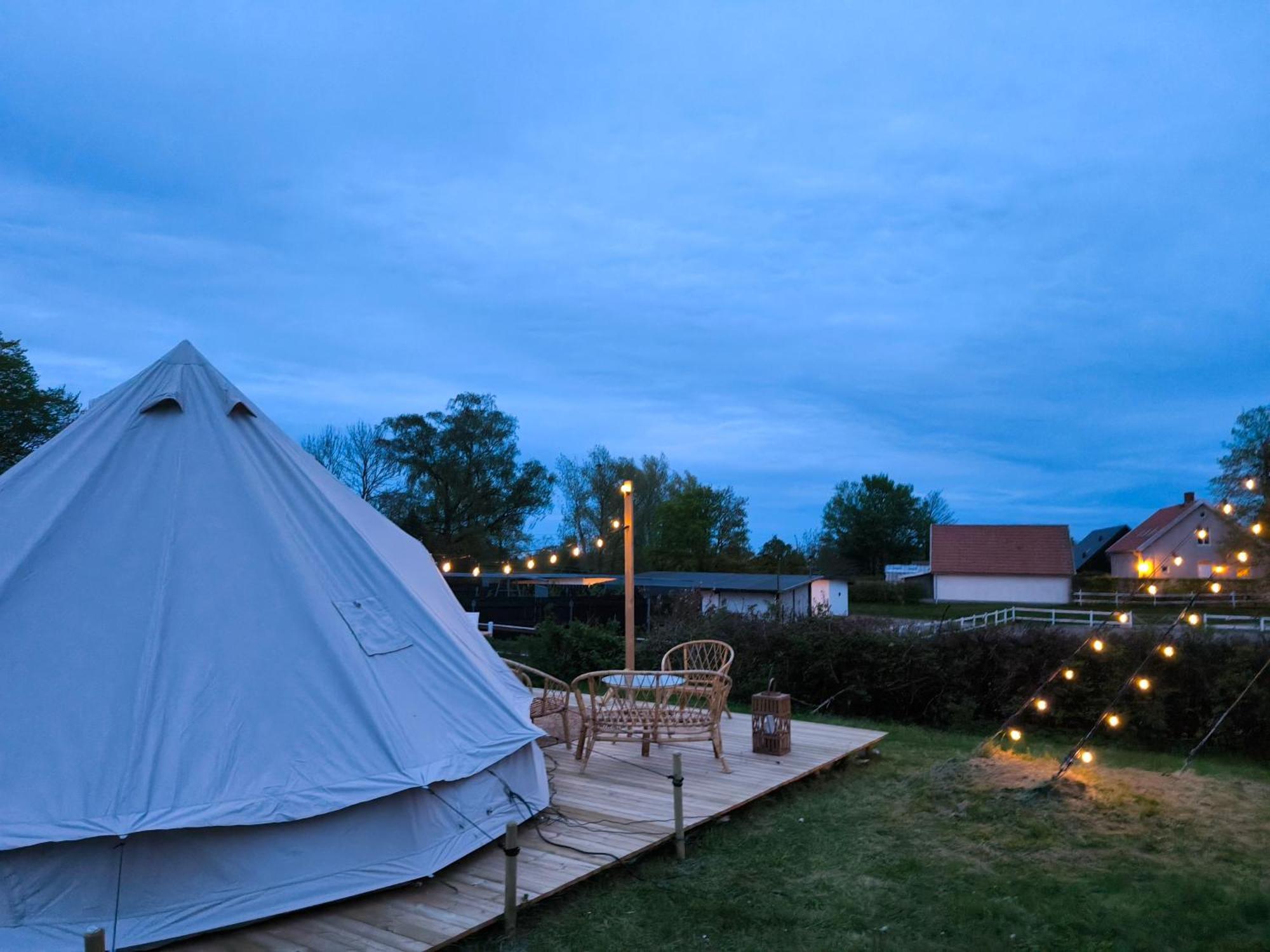 Luxury Tent With Restroom And Shower, Close To The Beach Ystad Eksteriør billede